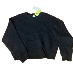 Womens all in motion black crewneck sweatshirt new with tags multiple sizes